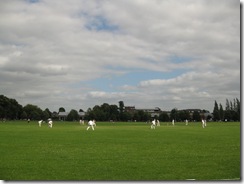 Cricket on Parkers Piece, Cambridge. 28 June 08